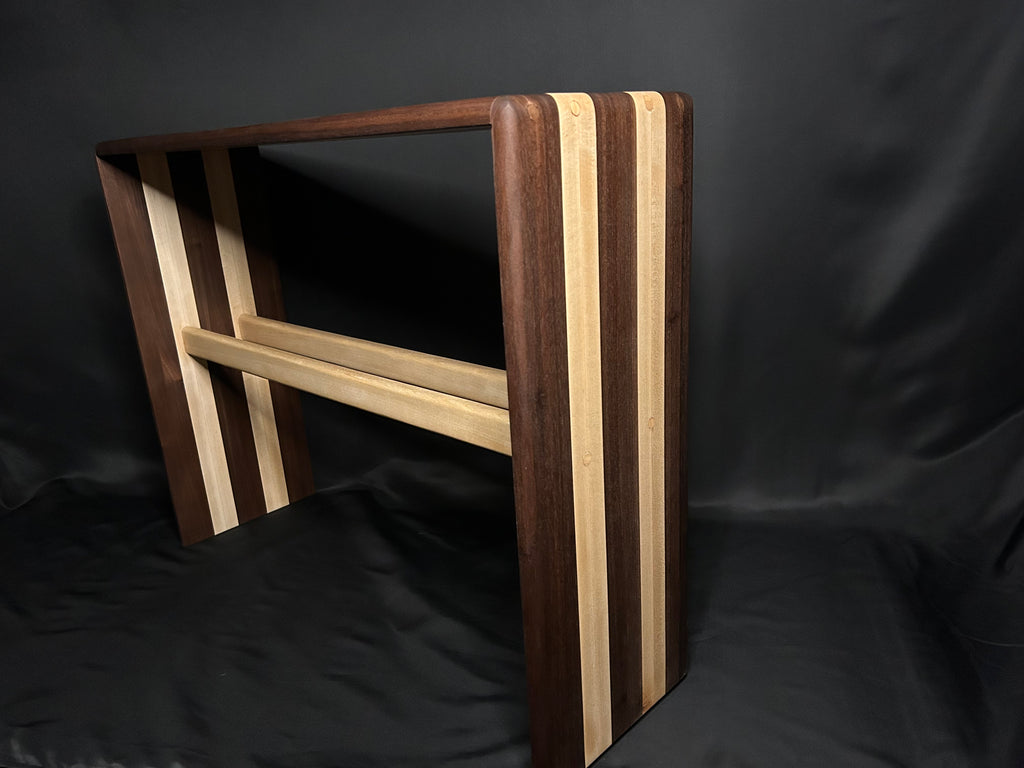 Walnut & Maple Accent Side Table