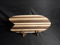 Handcrafted Surfboard‑Style Striped Cutting Board