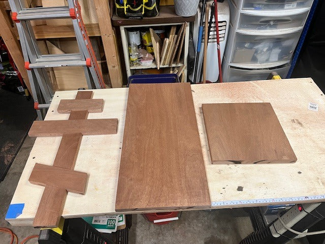 Handcrafted 24" Mahogany Byzantine Cross – Sacred Symbol of Faith and Tradition