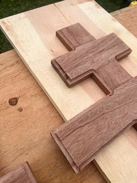 Handcrafted 24" Mahogany Byzantine Cross – Sacred Symbol of Faith and Tradition